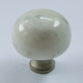 Bianco Carrara (White Stone granite knobs and handles for kitchen cabinet drawer doors)